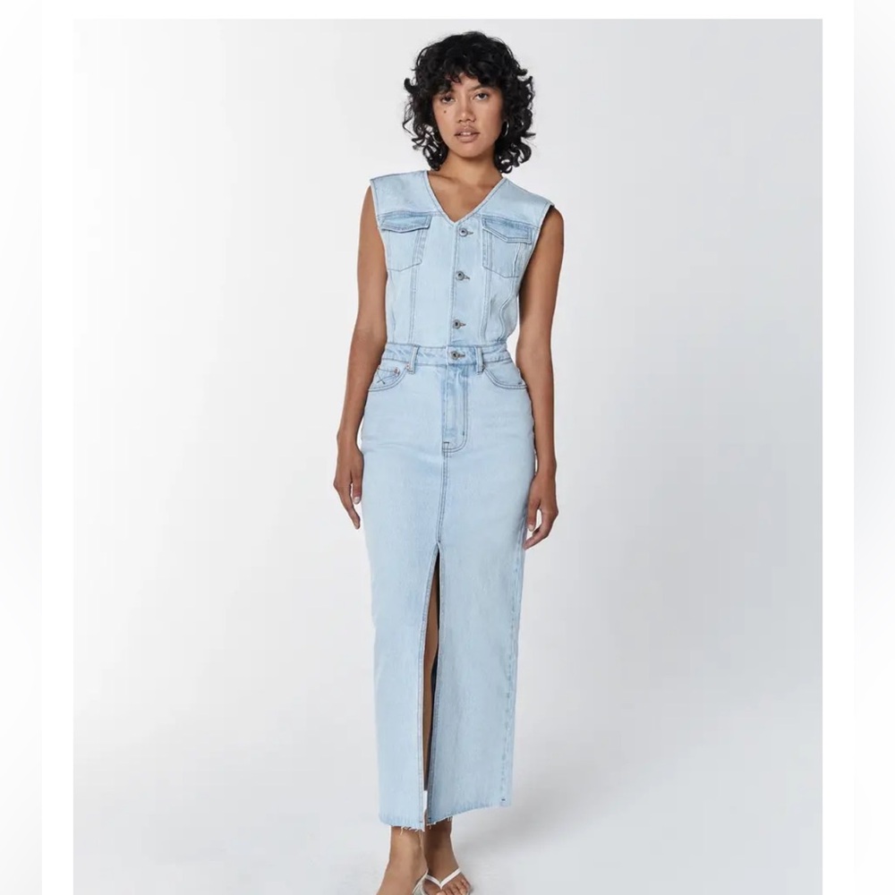 Unpublished Wyatt Trucker Jean Dress. Nwts